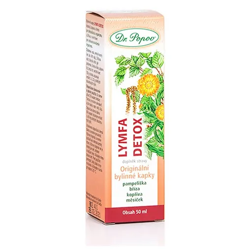 DR. POPOV Kvapky bylinné Lymfa Detox 50 ml