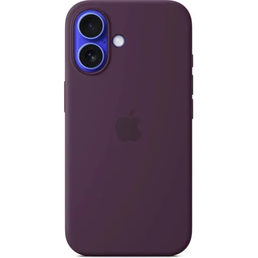 iPhone 16 Silicone Case with MS - Plum