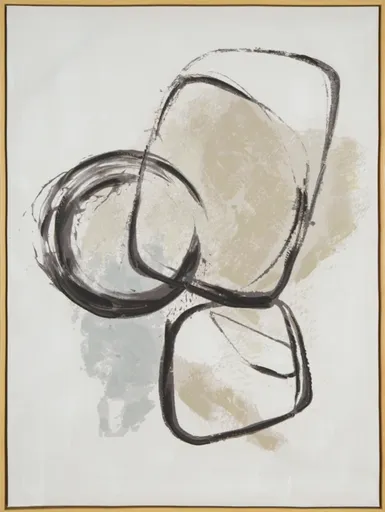 ArtFir Obraz ART 579 | béžová/čierna 60 x 80 cm