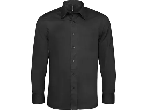 KARIBAN Pánska čašnícka košeľa KARIBAN - čierna - dlhý rukáv XS