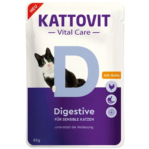 Kapsička Kattovit Vital Care Digestive kura 85g