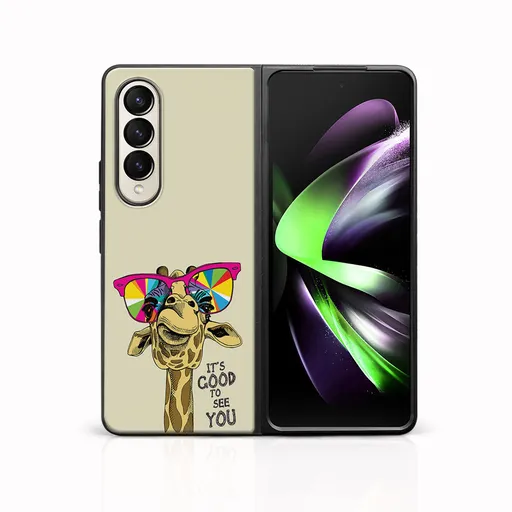 MY ART Ochranný kryt pre Samsung Galaxy Z Fold4 5G GIRAFFE (180)
