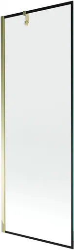 MEXEN/S - Next vaňová zástena FIX 70 x 150, čierna dekor, zlatá 895-070-000-00-70-50