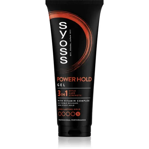 Syoss Power Hold tvarujúci gél s extra silnou fixáciou 250 ml