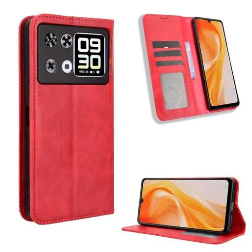 BUSINESS Peňaženkový kryt pre Cubot P90 červený