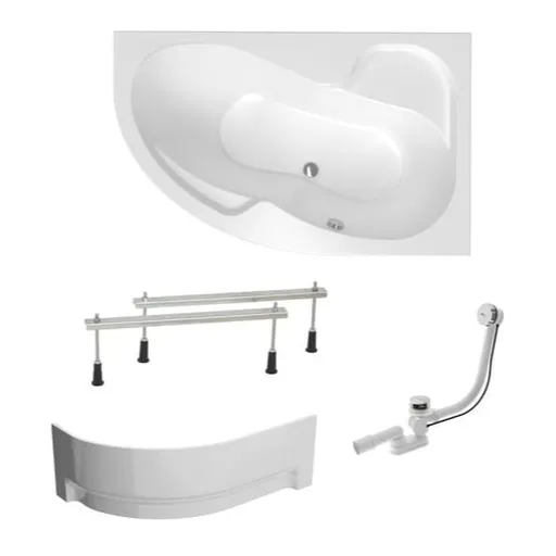 Asymetrická vaňa Laguna Fortuna Plus 150x100 cm akrylát pravá SIKOFO1500PANP