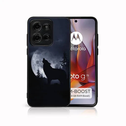 MY ART Ochranný kryt pre Motorola Moto G75 5G WOLF (247)