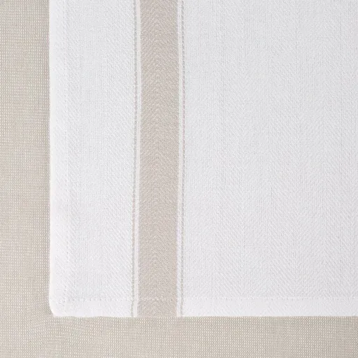 ArtFir Sada kuchynských utierok SOFIA | béžová/biela 50 x 70 cm