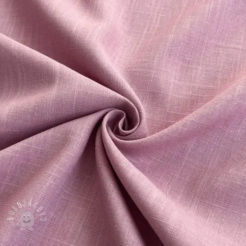 Viskóza s ľanom PREMIUM old pink