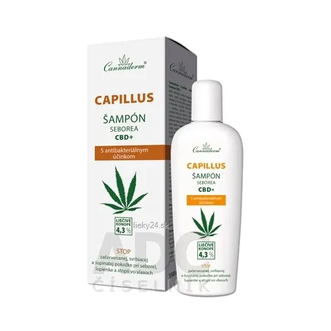 Cannaderm CAPILLUS šampón seborea CBD+