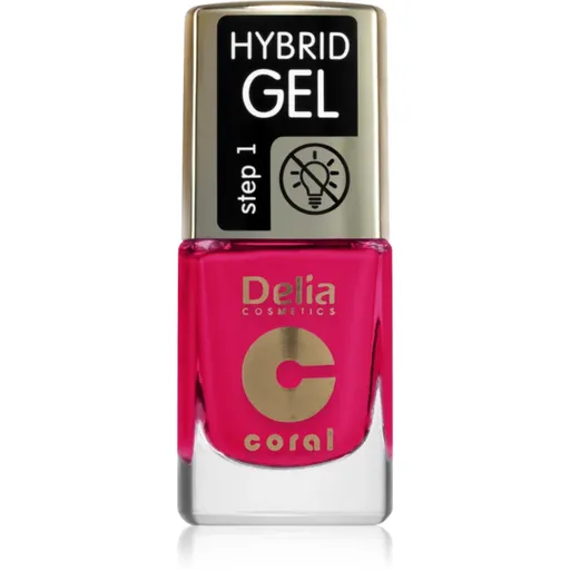 Delia Cosmetics Coral Nail Enamel Hybrid Gel gélový lak na nechty odtieň 147 11 ml