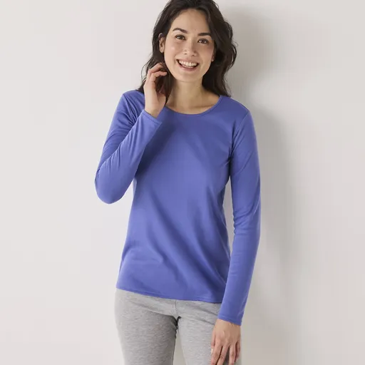 Termo tričko Thermoperle® s okrúhlym výstrihom a dlhými rukávmi