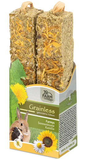 JR FARM Grainless tyčinky pre králiky a hlodavce - slnečnica s harmančekom 140g