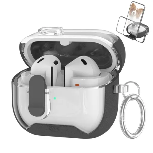 STARCHAIN Ochranné puzdro pre Samsung Galaxy Buds 3 / Buds 3 Pro FLUFFY GREY