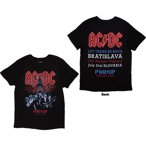 AC/DC tričko PWR-UP Bratislava '24 Čierna S
