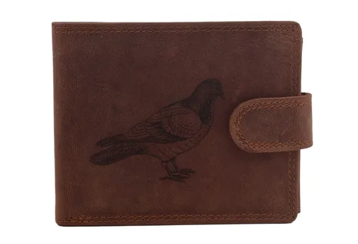 Pánska peňaženka MERCUCIO svetlohnedá vzor 15 holub 2911906