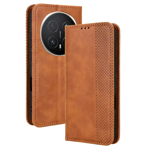 BUSINESS Peňaženkové puzdro pre Honor Magic8 Pro hnedé