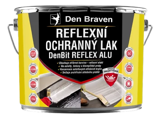 DENBIT REFLEX ALU - Reflexný ochranný lak strieborná 4,5 kg