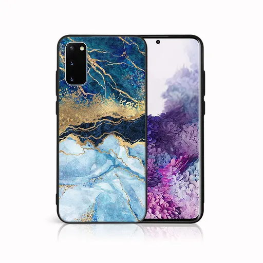 MY ART Ochranný kryt pre Samsung Galaxy S20 BLUE MARBLE (141)