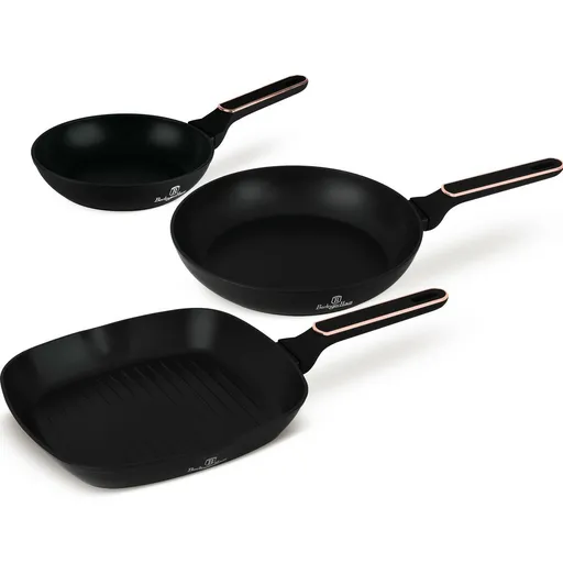 BerlingerHaus Súprava panvíc s titánovým povrchom Black Rose, 3 ks
