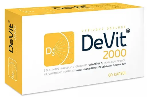 DeVit 2000 želatínové kapsulky 60 ks