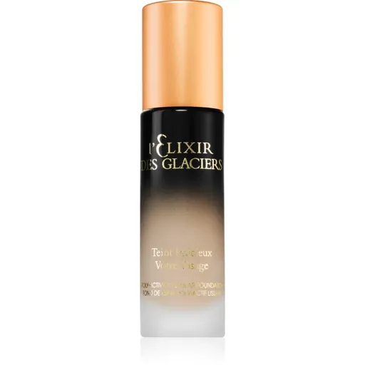 Valmont l' Elixir des Glaciers Teint Précieux vysoko krycí make-up pre vyhladenie pleti a minimalizáciu pórov odtieň Sandy Beige in Paris 30 ml