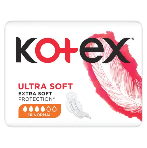 KOTEX Ultra Soft Dámske hygienické vložky Normal 10 kusov