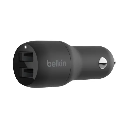 Belkin BOOST CHARGE™ 24W Duálna USB-A nabíjačka do auta, čierna