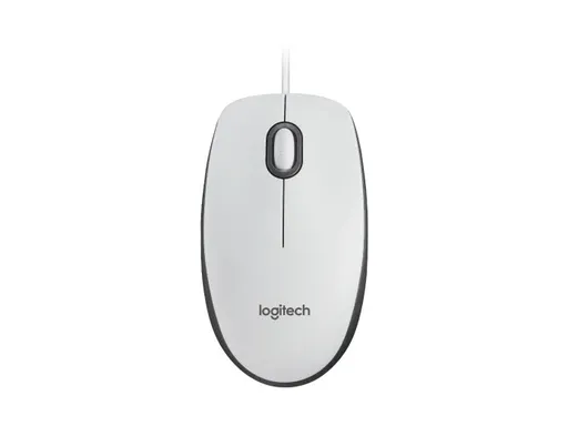 Logitech myš Corded M100, biela, EMEA