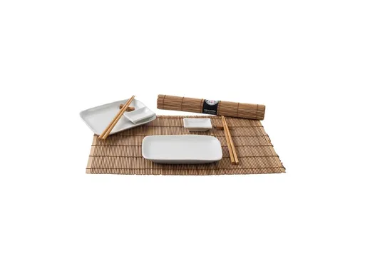 Japonský sushi set pre dvoch - hnedý
