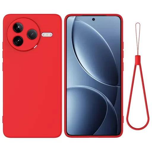 RUBBER Ochranný obal pre Xiaomi Poco F7 Pro červený
