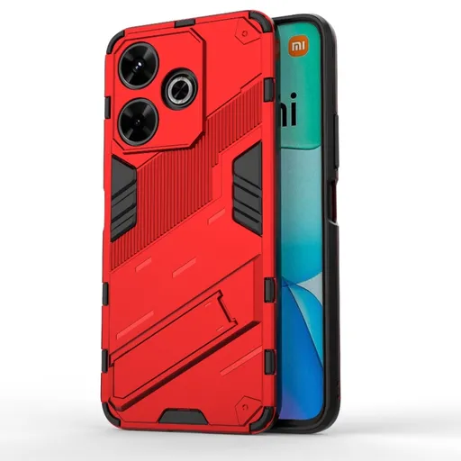 BIB Ochranný obal so stojanom pre Xiaomi Redmi 13 červený