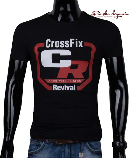 Čierne pánske tričko.