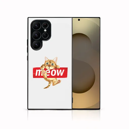 MY ART Ochranný kryt pre Samsung Galaxy S25 Ultra 5G MEOW (183)
