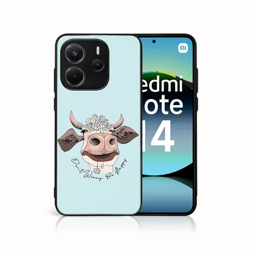 MY ART Ochranný kryt pre Xiaomi Redmi Note 14 HAPPY COW (181)