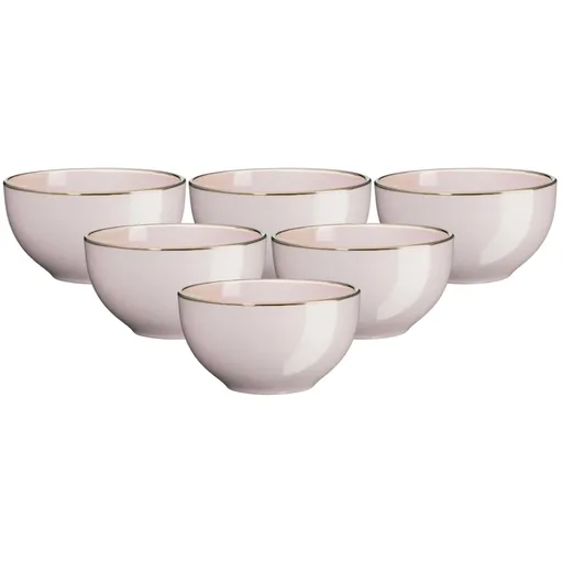 Mäser Polievkovámiska Metallic RIM Pink, 18,6 cm, 6 ks