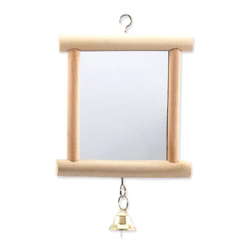 Hračka Bird Jewel zrkadlo s rolničkou 13x10cm