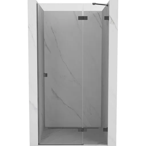 MEXEN/S - Lunar L sprchové dvere krídlové pravé 110, transparent, grafit metal 834L-110-000-95-00-P