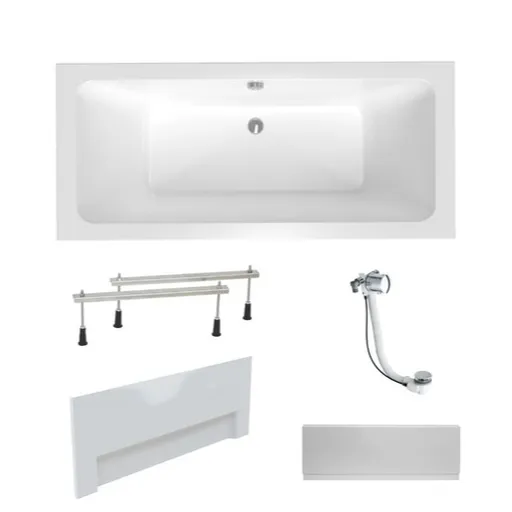 Obdĺžniková vaňa Laguna Nora Plus 160x75 cm akrylát ľavá aj pravá SIKONO1600APNP