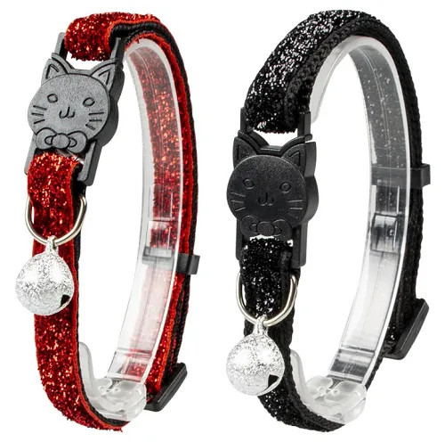 DUVO+ nylónový obojok pre mačky,lesklý, mix farieb 20-30cm/10mm 2ks