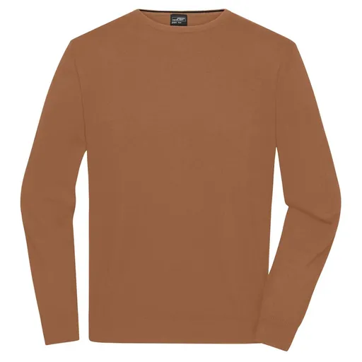 James & Nicholson (Daiber) Ľahký pánsky pletený sveter JN1314 - Camel | XL