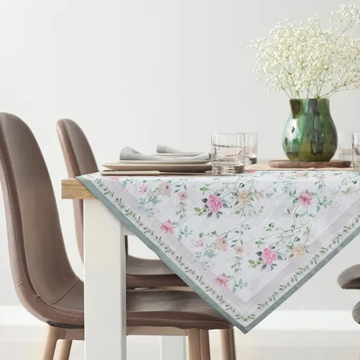 ArtFir Obrus SUMMER 7 | prírodná/zelená 90 x 90 cm