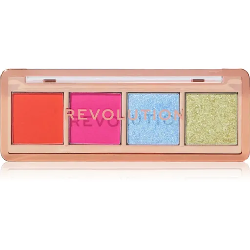 Makeup Revolution Icon Edit paletka očných tieňov odtieň The Vibrant Brights Palette 2.8 g