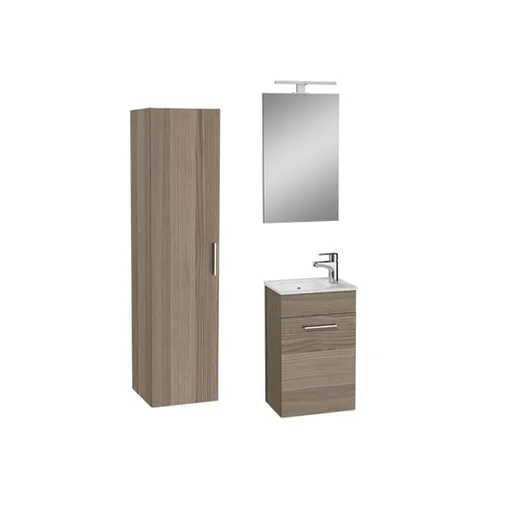 VitrA Mia kúpeľňová zostava s umývadlom vrátane umývadlovej batérie, vtoku a sifónu cordoba KSETMIA40C