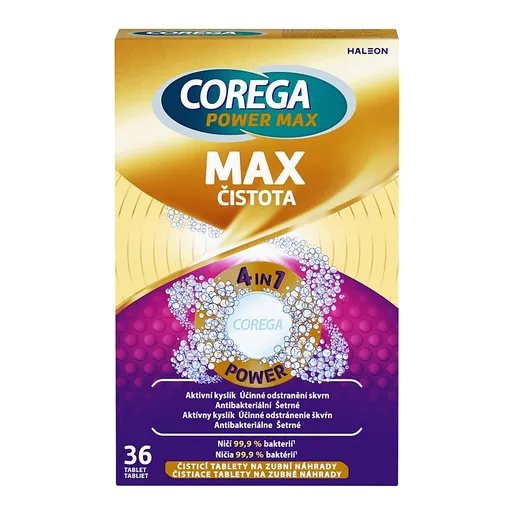 COREGA Dvojitá sila čistiace tablety 36 ks