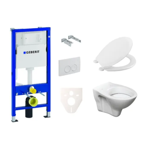 Cenovo zvýhodnený závesný WC set Geberit + WC S-Line S-line Pro 458.103.00.1NR1