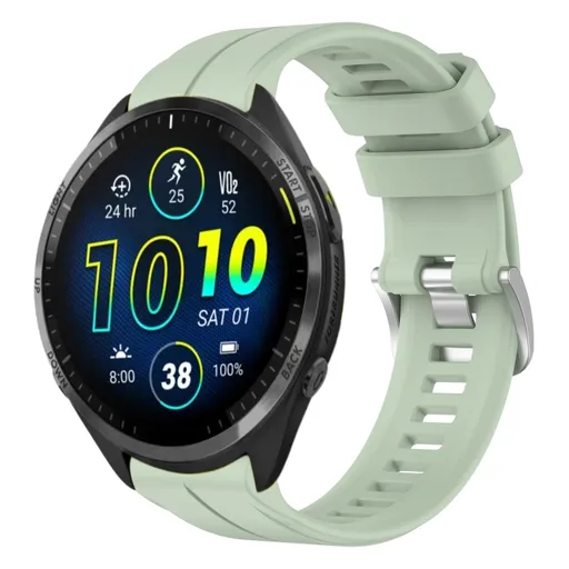 SILICONE Vymeniteľný remienok pre Garmin Forerunner 965 svetlozelený