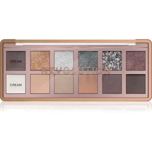 Makeup Revolution The Icon Palette paletka očných tieňov odtieň The Smokey Icon Grunge Palette 12x0.7 g