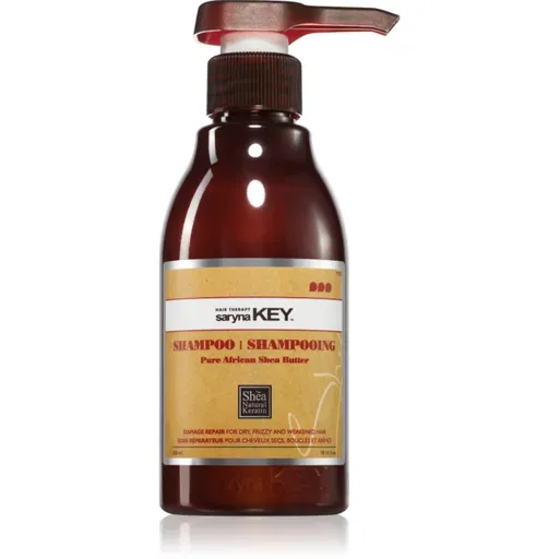 Saryna Key Pure African Shea Butter Damage Repair šampón pre suché vlasy s bambuckým maslom 300 ml