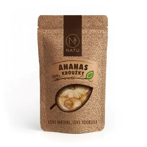 NATU Ananás krúžky 250 g
